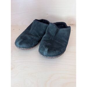 Sorel Youth Lanner Ridge II Leather Suede Slipper Fleece Moccasin Kids Size 2